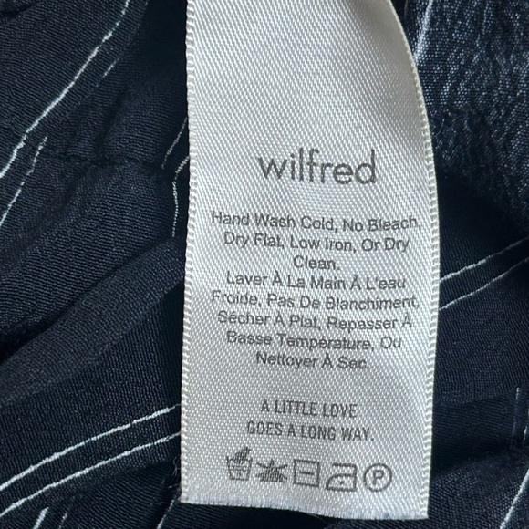 Aritzia Wilfred Faun Wide Leg Pants MED High Waist Pull-On Lagenlook Cottagecore - Picture 15 of 16